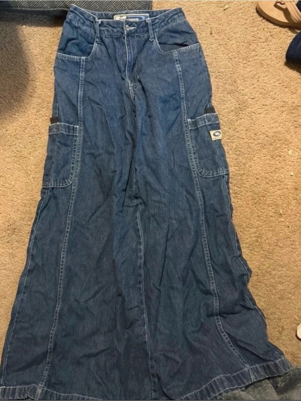 Vintage 2003 Brake Down Wide Leg Skater Jeans Sz 5